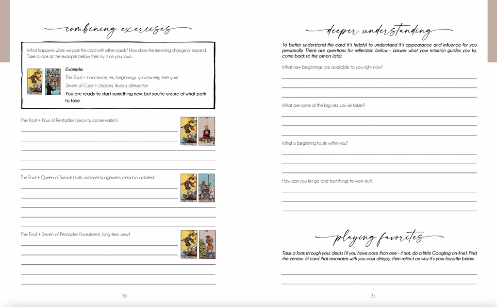 Decoding the Cards: A Tarot Workbook for Intuitive Exploration